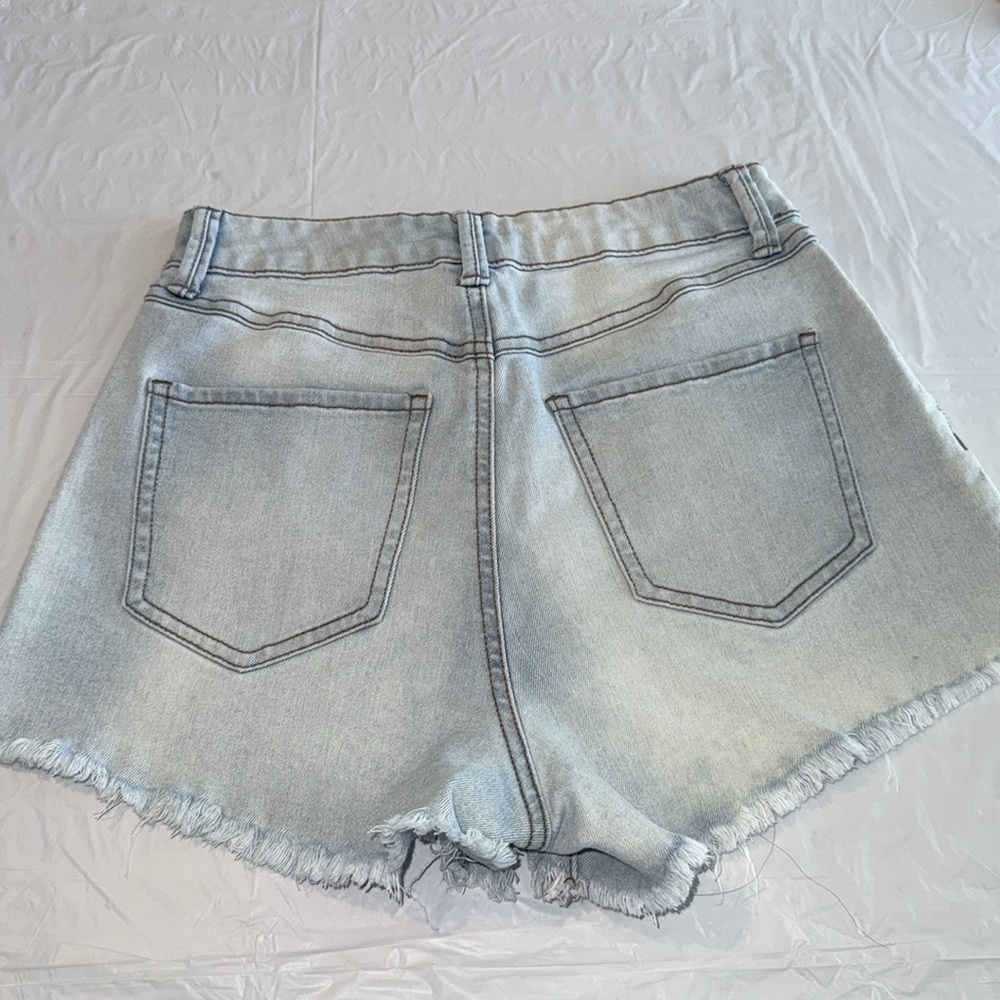 Light Blue Denim Shorts
